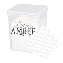 Bernsteinfarbene Wimpernkleber-Reinigungsbaumwolle, 170 Stck, Reinigungs-Entferner, Make-up-Pad, Kleberwischtuch fr Wimpernverlngerung