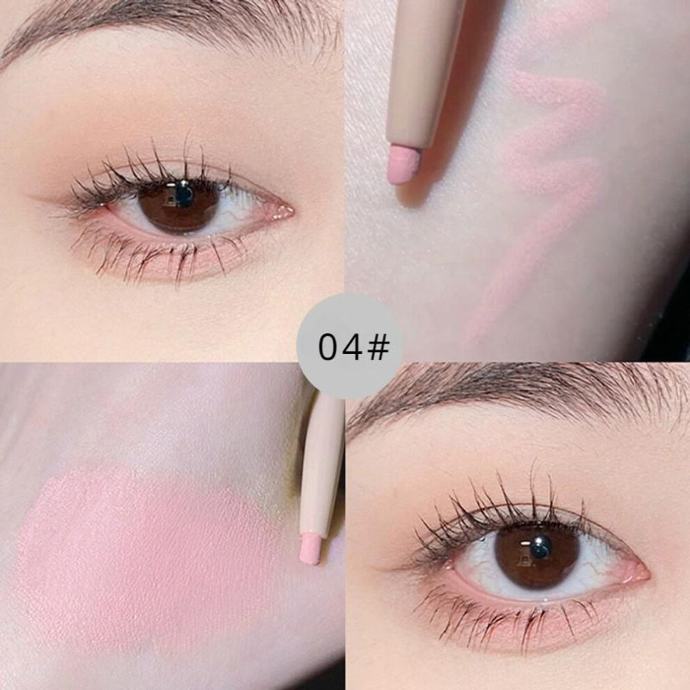 (04) Diamond Glitter Eyeshadow Liner Pencil, Eye Highlighter, Waterproof, Matte, Brighten, Silkworm Pearlescent Eyeliner Pen, Makeup