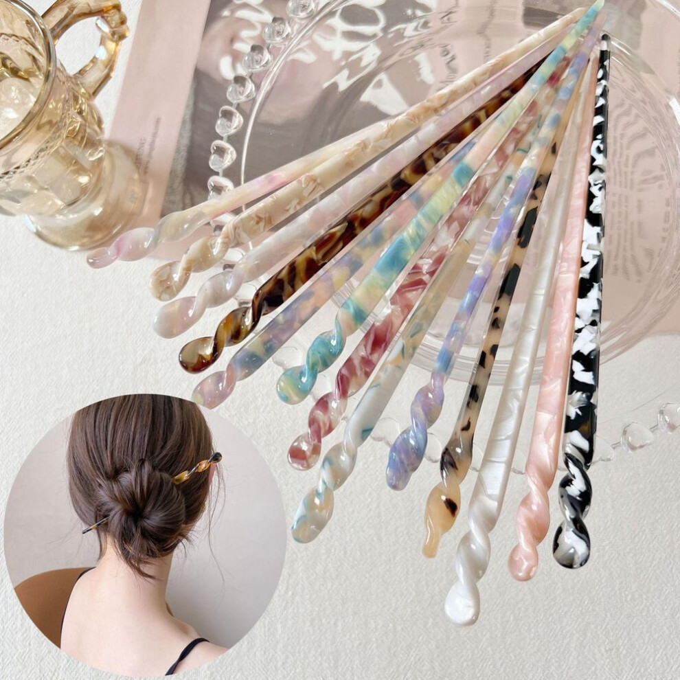 (purple) 1pcs Fashion Chinese Style Hair Sticks Vintage Acetate Chopstick Women Hairpins Hair Clips Pins Wedding Hair Jewelry Hair Accessories