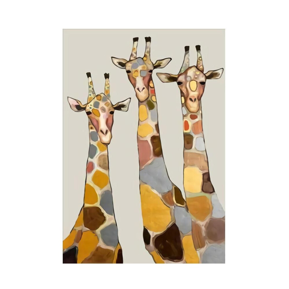 (ivory, 20x30cm with frame) Giraffes With Sunglasses Funny Art Posters And Prints Black And White Animals Canvas Paintings On The Wall Art Pictures Cuadros