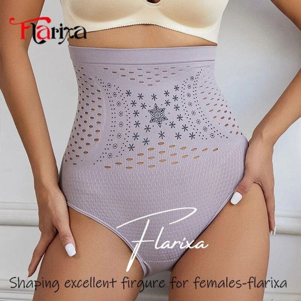 (purple, XL) Seamless High Waist Tummy Control Shaping Panties