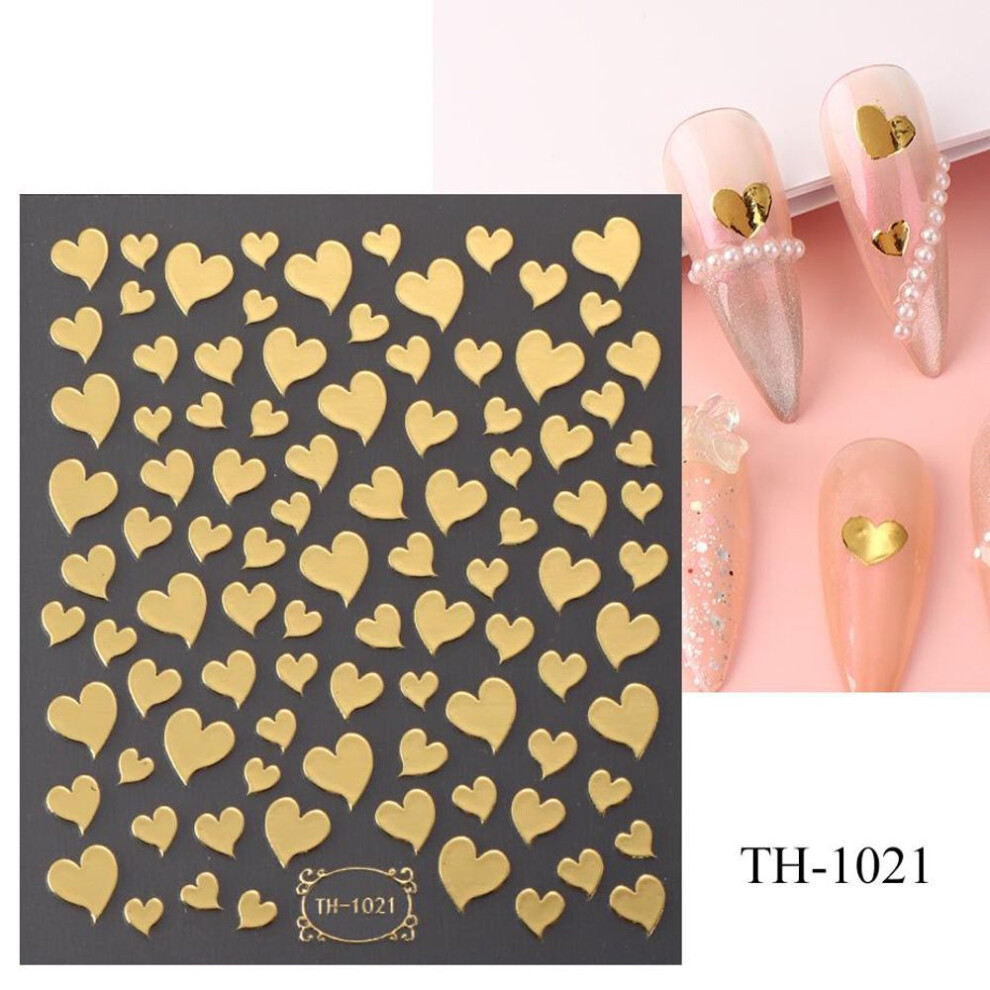 (TH-1021) 3D Laser Sliver Snake Nail Stickers Holographic Nail Art Adhesive Slider For Diy Nail Art Decoration Nail Decals Foils