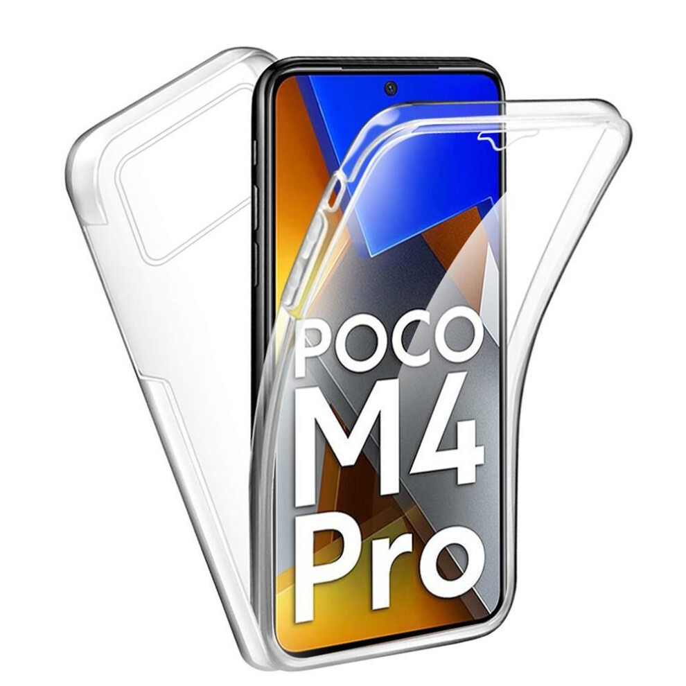 (Transparent, Xiaomi Redmi A1) Double-Sided Full Protective Clear Silicone Shockproof Case Cover For Iphone Samsung Huawei Honor Xiaomi Redmi Oppo Rea 1195183107833
