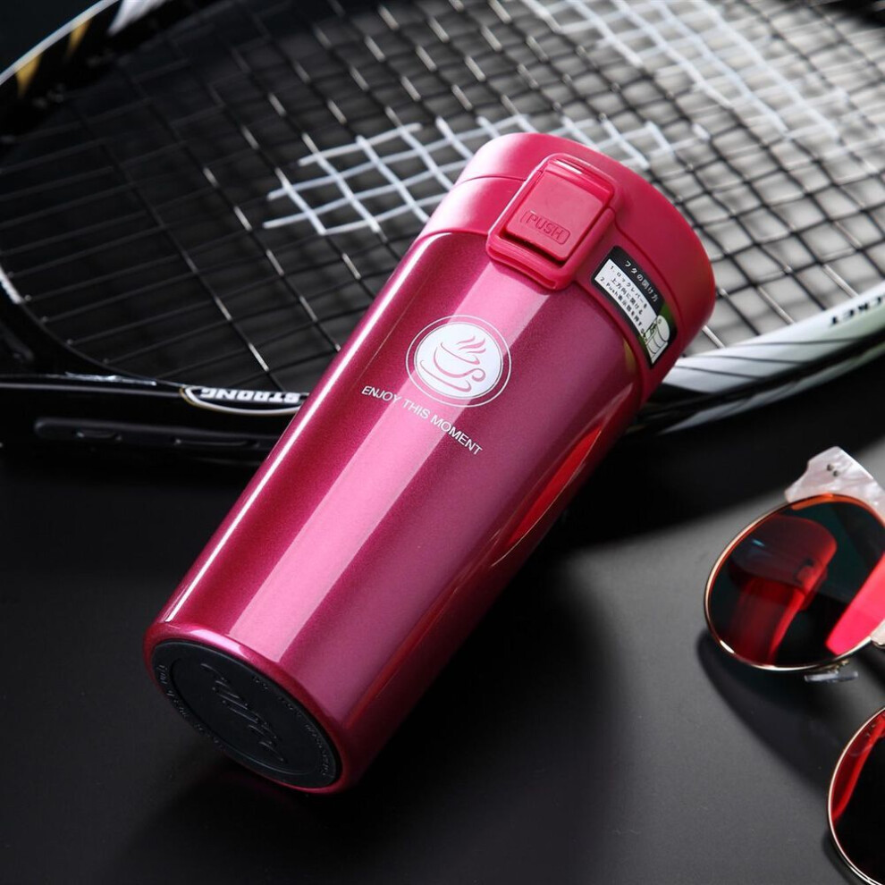 (red) Premium Travel Coffee Mug Stainless Steel Thermos Tumbler Cups Vacuum Flask Thermo Cup Water Bottle