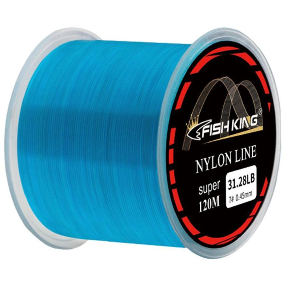 (light blue, 120m-0.8) Nylon Fishing Line 120M 4.13-34.12LB Monofilament