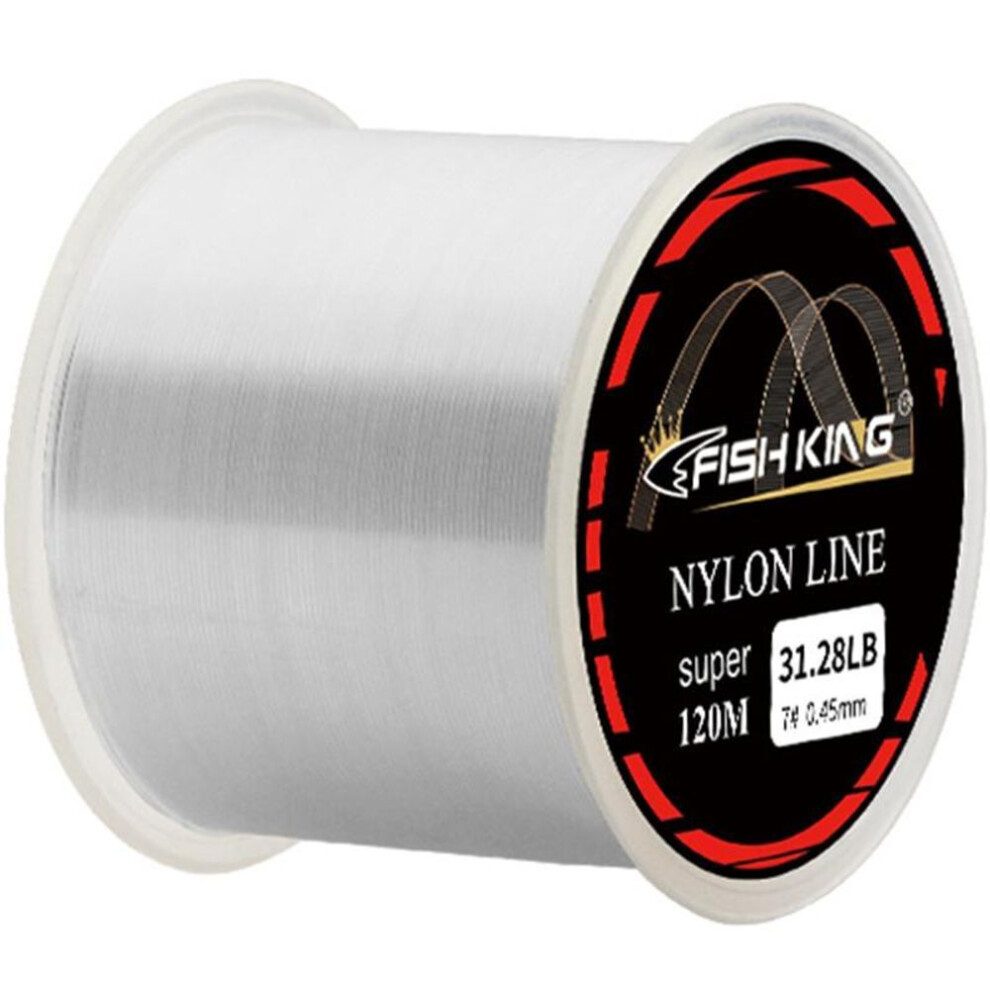(white, 120m-2.0) Nylon Fishing Line 120M 4.13-34.12LB Monofilament