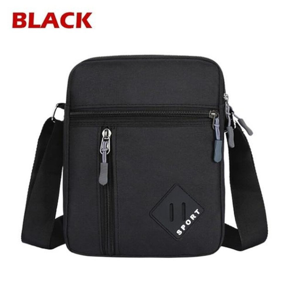 (black) Men&apos;s Messenger Bag Men Shoulder Crossbody Bags Small Sling Pack Waterproof Oxford Packs For Work Business Travel Satchel Purse