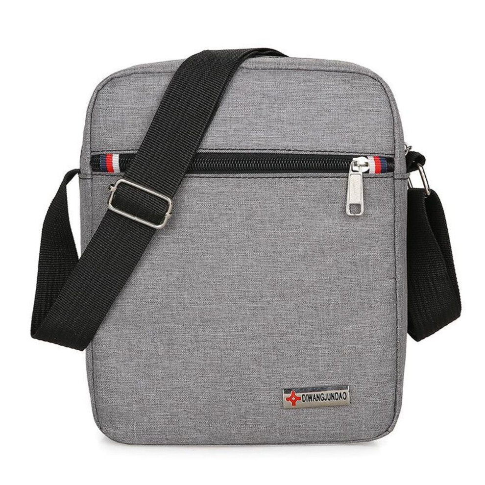 (gray, 23X18X7cm Big) Men&apos;s Bag Fashion Small Canvas Casual Handbags Male Cross Body Shoulder Messenger Bags For Men Purses And Handbags