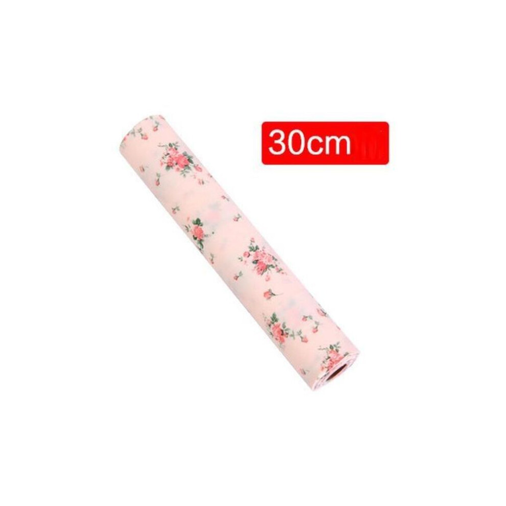 (rse flower) Diy Wardrobe Moisture-proof Mat Printing Cabinet Drawer Pad Kitchen Drawer Pad Shoe Cabinet Mat