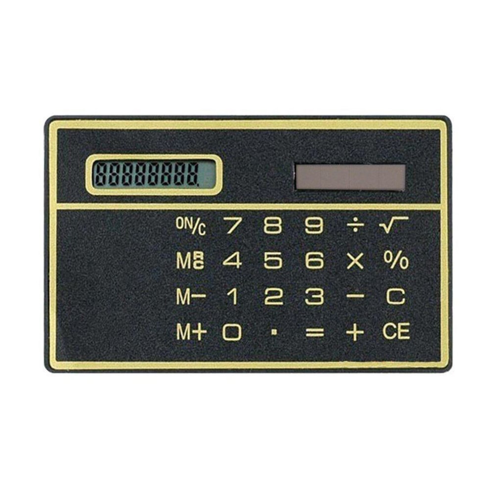 (black) Portable Scientific Calculator Bank Card Handheld Calculator Mini Wallet Calculators