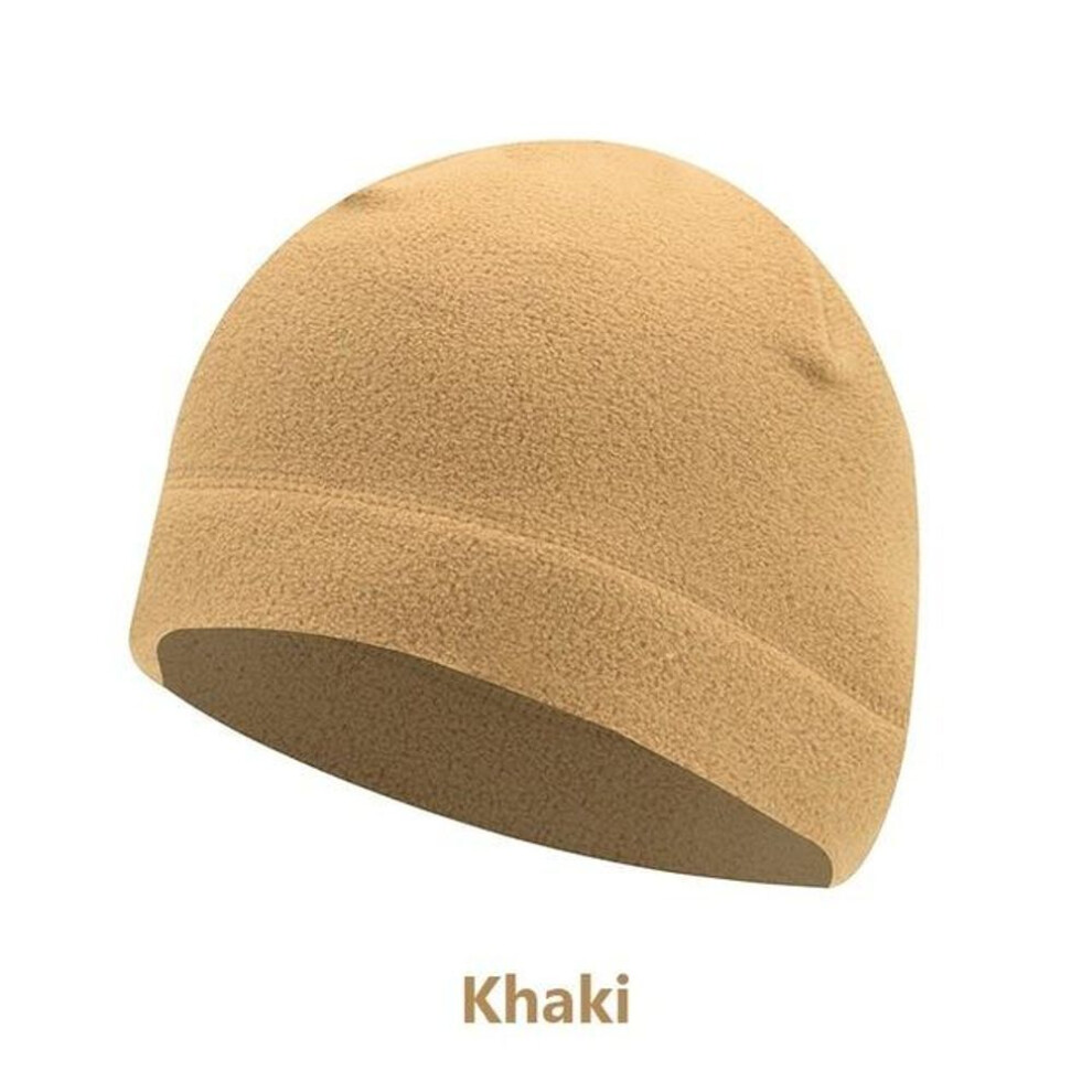 (khaki) Fleece Sports Hat for Outdoor Activities