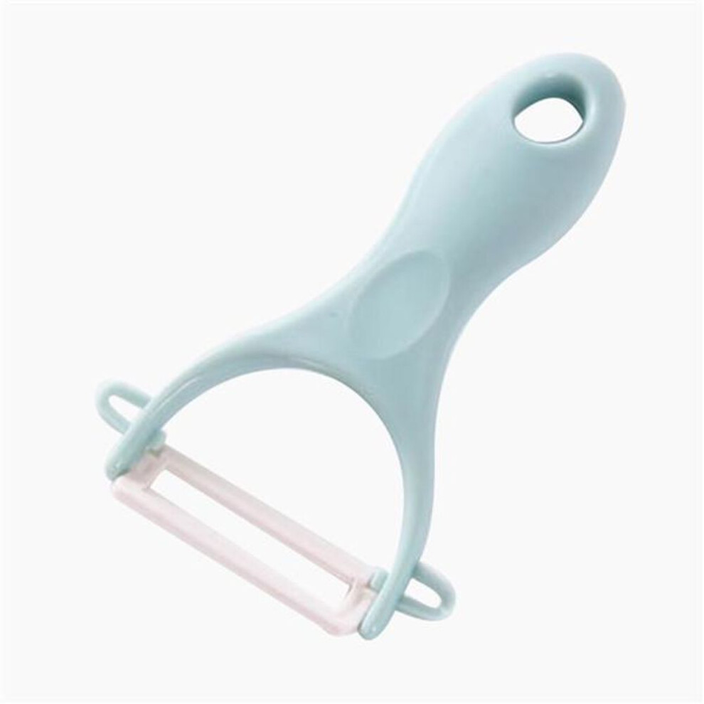 (blue) Ceramic Peeler Shredder Slicer Julienne Cutter For Vegetable Fruit Potato Cheese Onion Trio Peeler