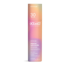 ATTITUDE Oceanly Tinted Oil Stick με SPF 30, EWG Verified, Χωρίς Πλαστικό, Ευρύ Φάσμα UVA/UVB