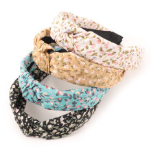 DRESHOW Fasce per Donne e Ragazze Stampa Floreale Fascia per Capelli Moda Boho Larghe Accessori per Capelli 4 Pz