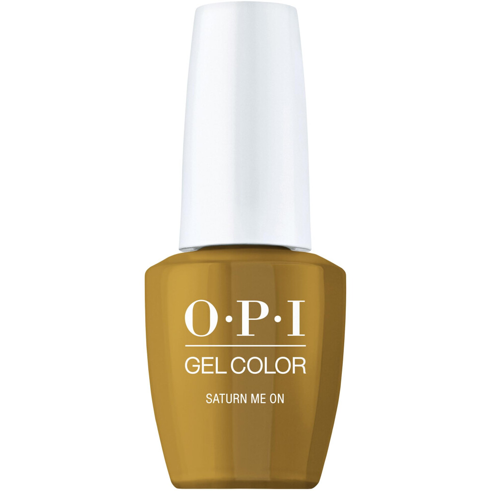 OPI GelColor SaTURN Me On | Opaque Dark Brown Metallic UV Cure Gel Nail Polish | Metallic Mega Mix Collection