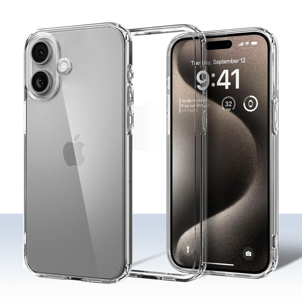 (Clear, For Iphone 15) Transparent Rubber Gel Silicone Tpu Case For Iphon 924289976088