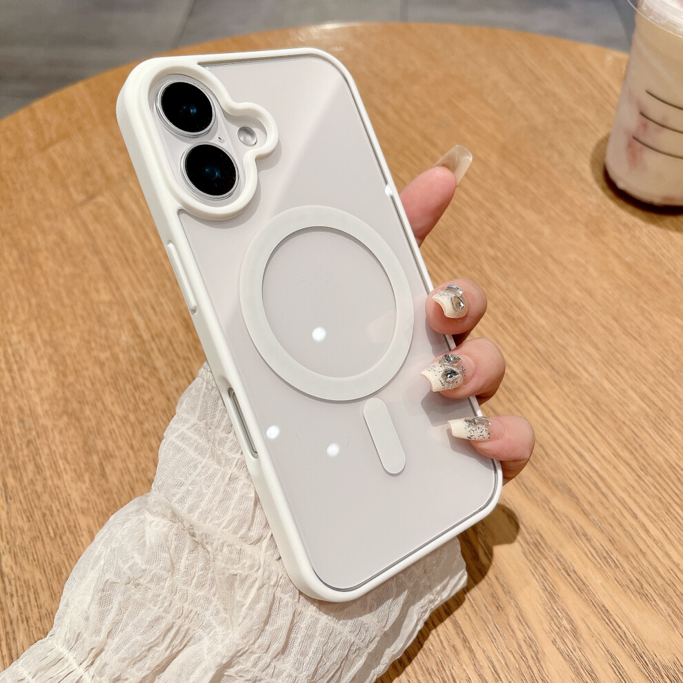 (, For Iphone 13) For Magsafe Magnetic Wireless Charging Case For Ip White 924289954161