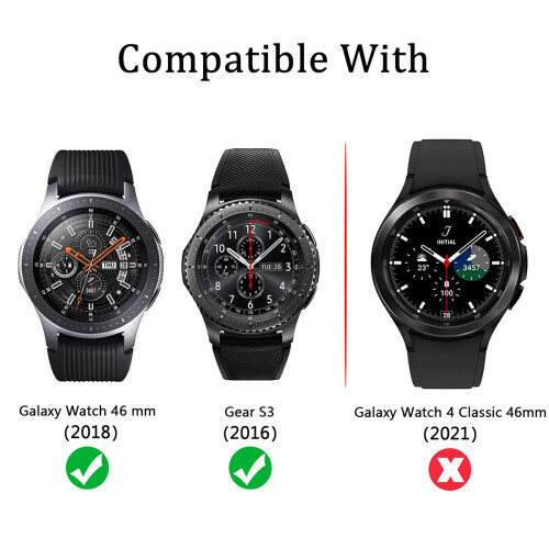 Diruite 4-Pack για Samsung Galaxy Watch 46mm (2018) / Gear S3 Θωράκιση Οθόνης Γυαλιού 1