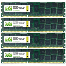64GB (4x16GB) DDR3-1600MHz PC3-12800 ECC RDIMM 2Rx4 1.35V Registered S