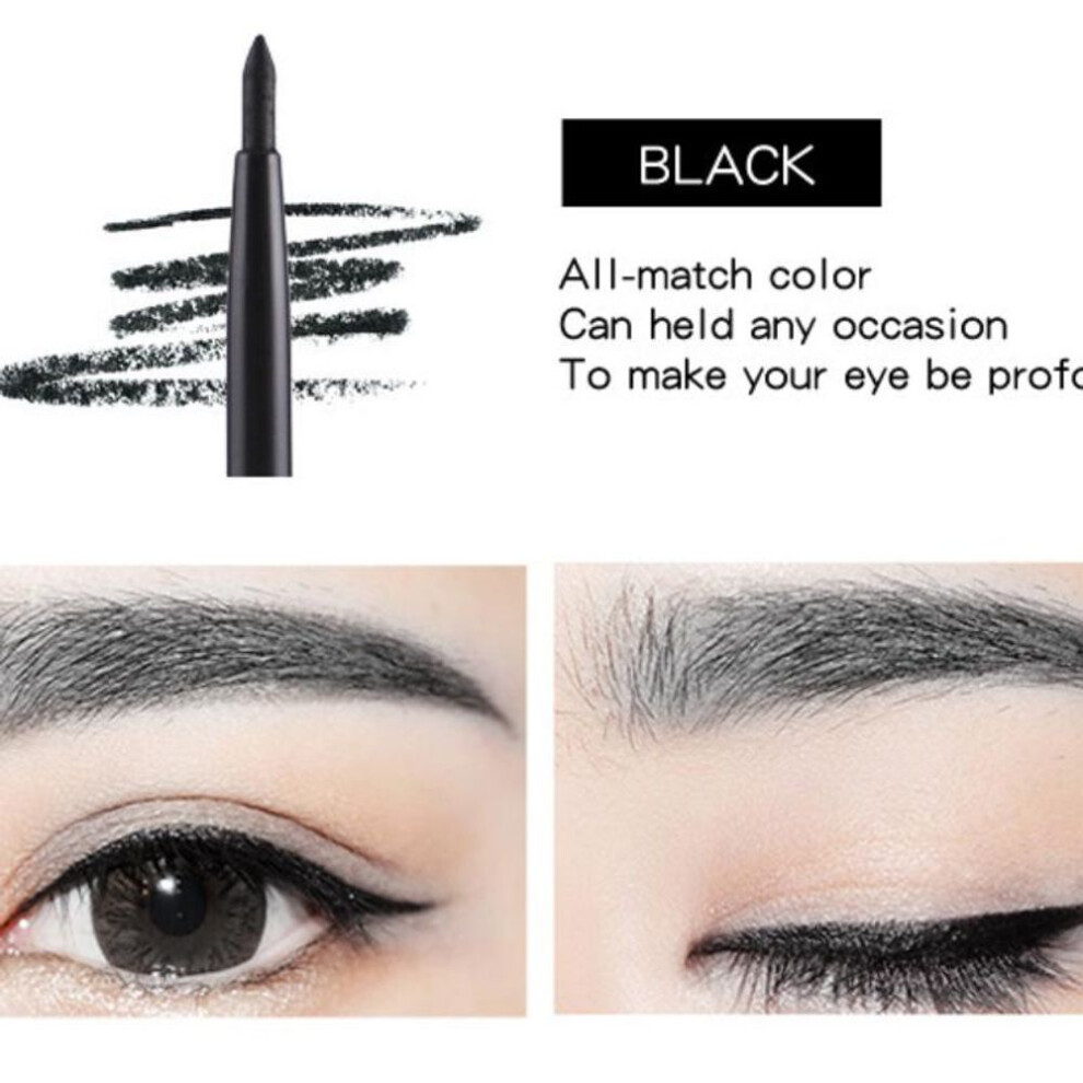 (black) Waterproof Automatic Inner Eyeliner Gel Pen Silkworm Pen Eye Shadow Eyeliner Eyebrow Pencil Eyeliner Multi-color