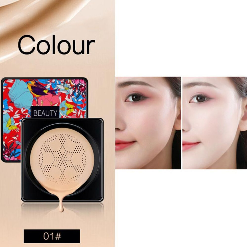 (01#) Mushroom Head Air Cushion Cc Cream Moisturizing Foundation Air-permeable Natural Brightening Makeup Bb Cream Korean Cosmetics