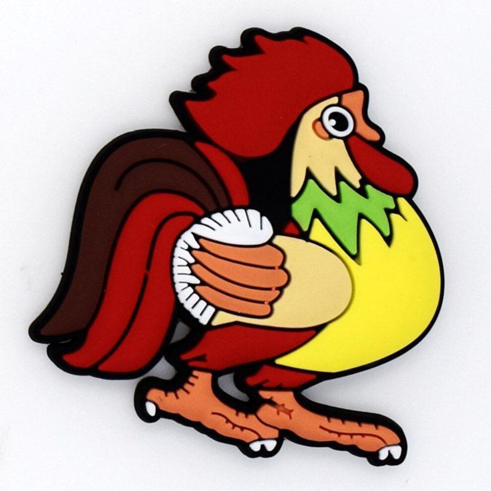 (Chicken) Good Whiteboard Sticker Home Decoration Silicone Refrigerator Magnets Fridge Magnets Animal Popular Cartoon Zodiac High Quality Kids Gifts