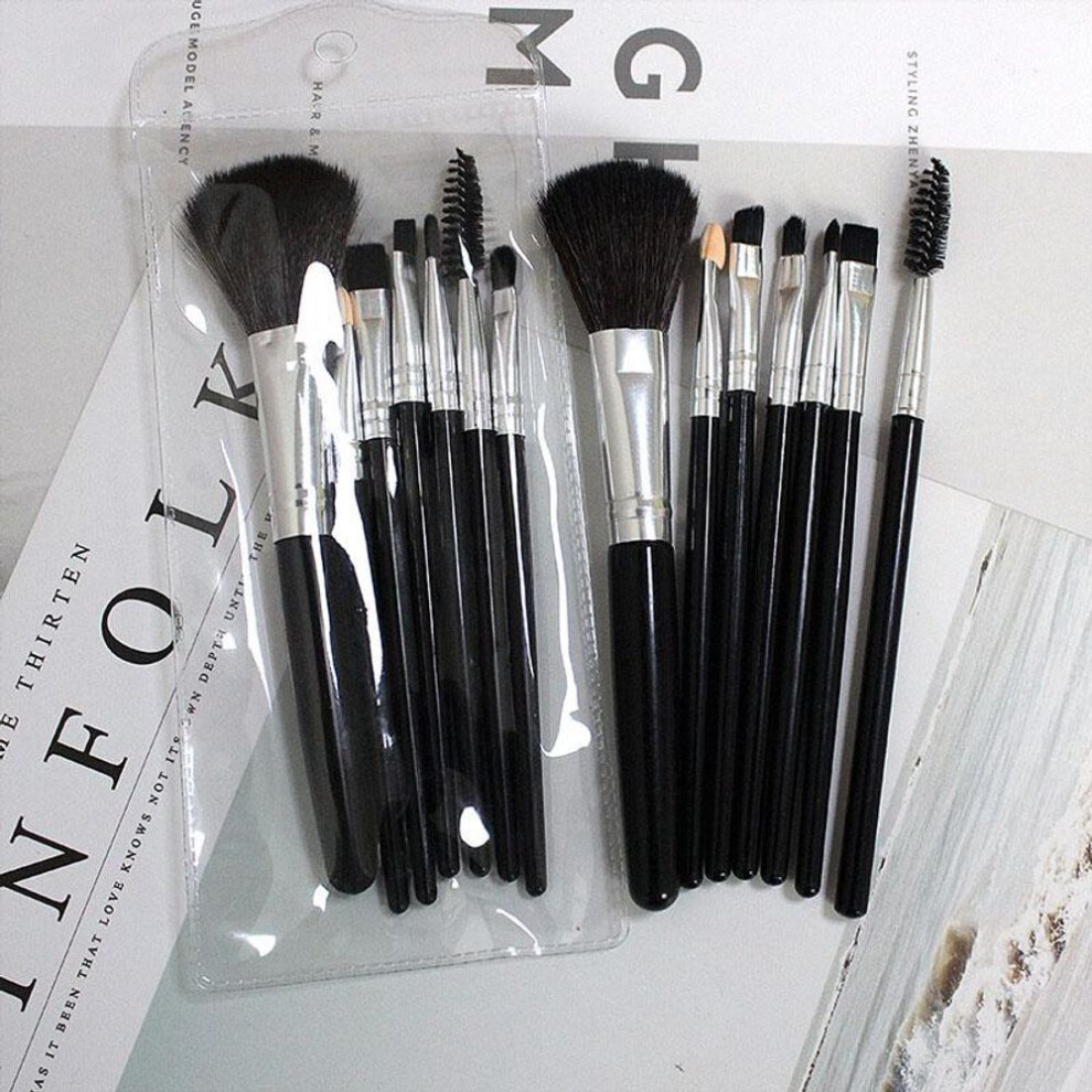 (as the picture) 7pcs Makeup Brushes Set Plastic Handle Eyebrow Brush Beauty Foundation Eye Shadow Brushes