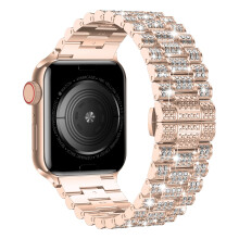 Wolait Dressy Bling-band kompatibelt med Apple Watch-band 42mm(Series11 10 41mm 40mm 38mm Diamond Metal iWatch-band fr kvinnor Series 11 10 9 8