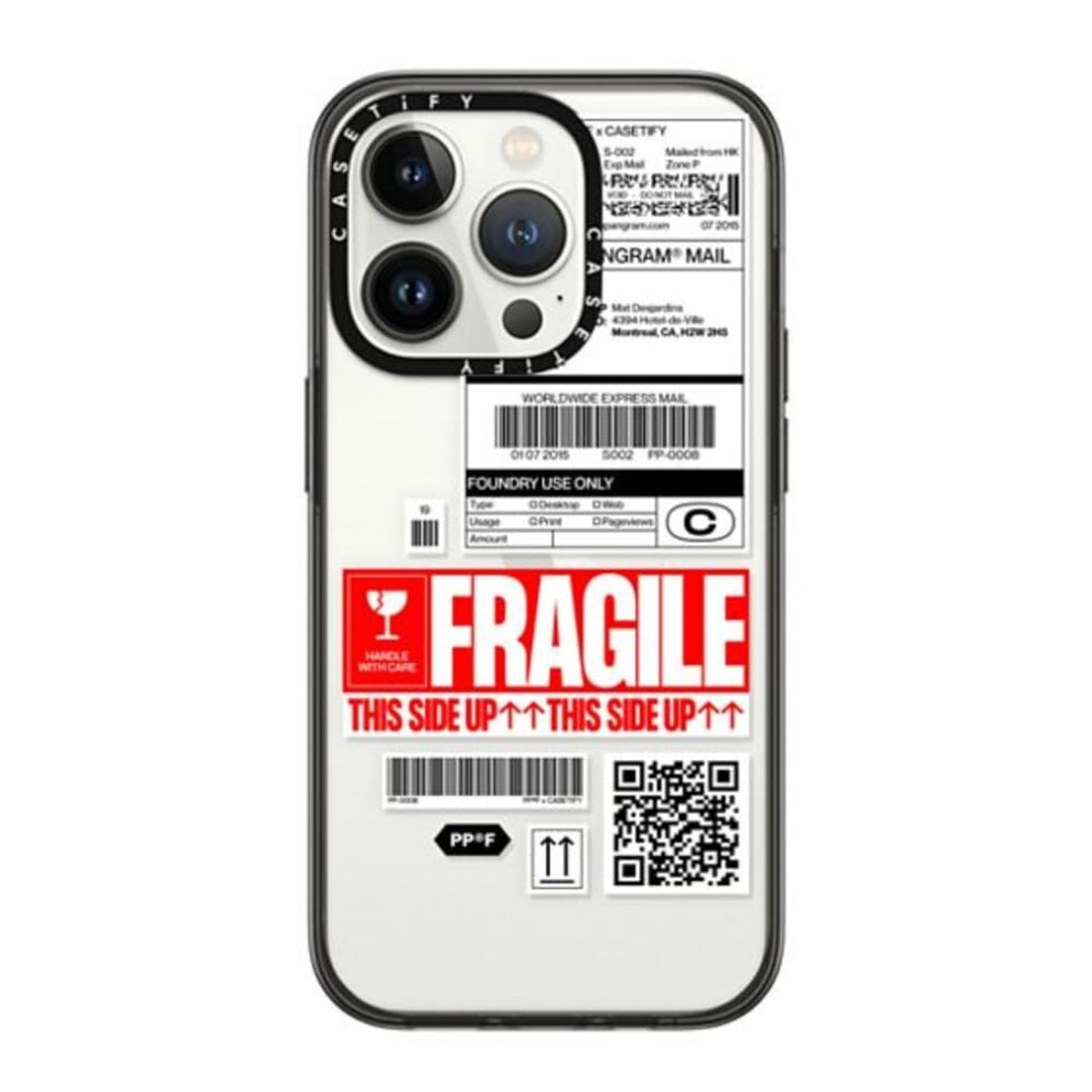 Coque compacte CASETiFY pour iPhone 14 Pro [Test de chute de qualit    militaire 2X / Protection contre les chutes jusqu'    1,2 m] - PP-0008 - Noir