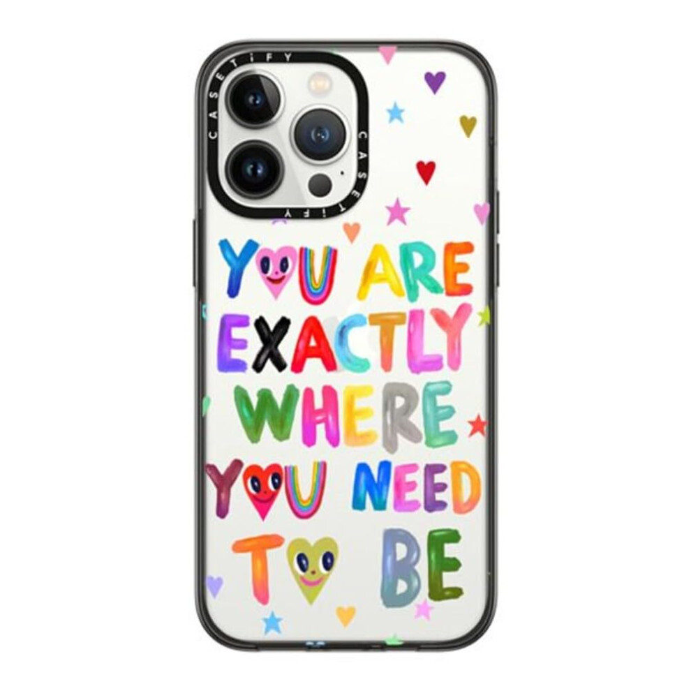 Coque compacte CASETiFY pour iPhone 14 Pro Max [2 fois test   e contre les chutes de qualit    militaire / protection contre les chutes de 1,2 m] - Y