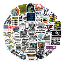 100 db Vicces horgszmatrick - Fisherman matrick laptopokhoz Vizes palackok Scrapbooking - Horgszajndkok frfiaknak s noknek Ajndk Fisherman