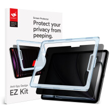 Bersem Privacy Displayschutzfolie kompatibel mit iPad Air 13 Zoll 2024 (M2), Anti-Spy-Hartglasfolie, EZ-Kit