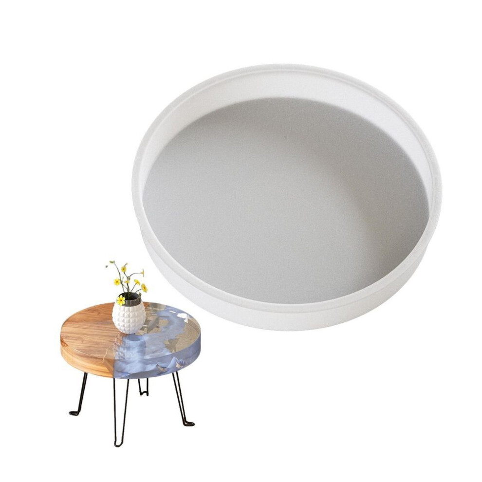 (as the picture, 2) Creative Designs Large Round Silicone Mold Accessory For Crystal Epoxy Resin Tabletops Honeycomb And River Patterns