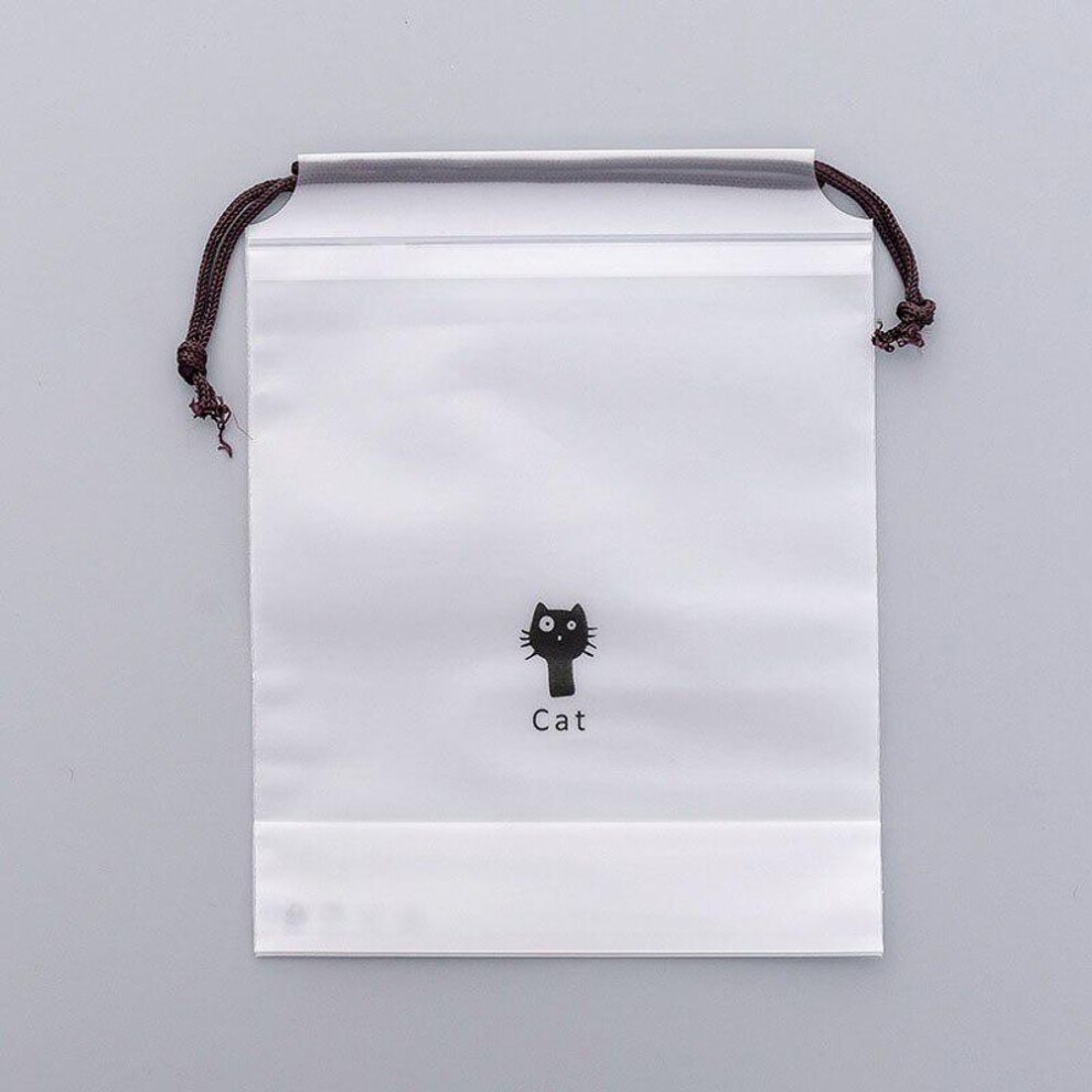 (L2x3cm) Cartoon Cat Makeup Drawstring Pouch