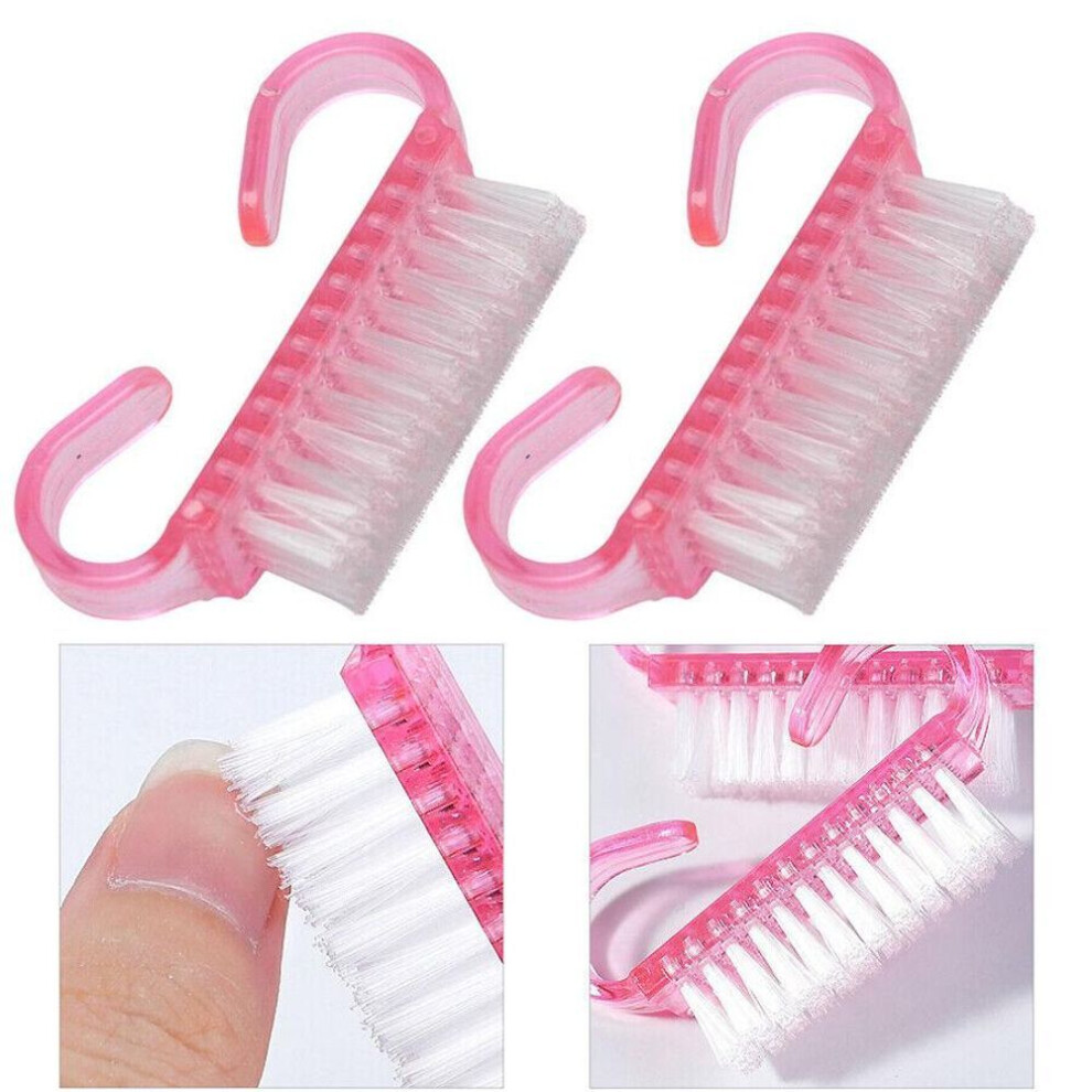 10 Pieces Nail Cleaning Brush, Finger Nail Hand Cleaning Brush For Manicure And Pedicure