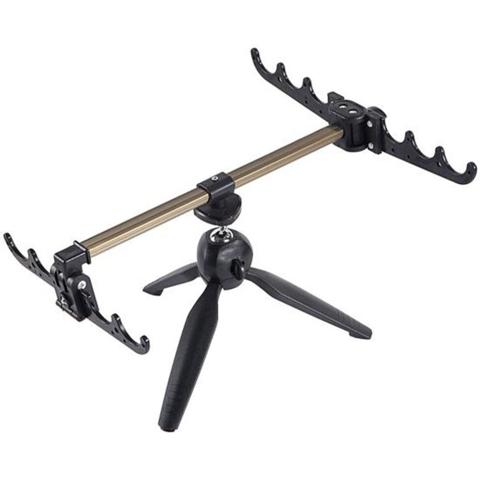 MUQZI Sports Accessory Portable Adjustable Ice Fishing Pole Bracket Fish Rod Holder Stand Accessory