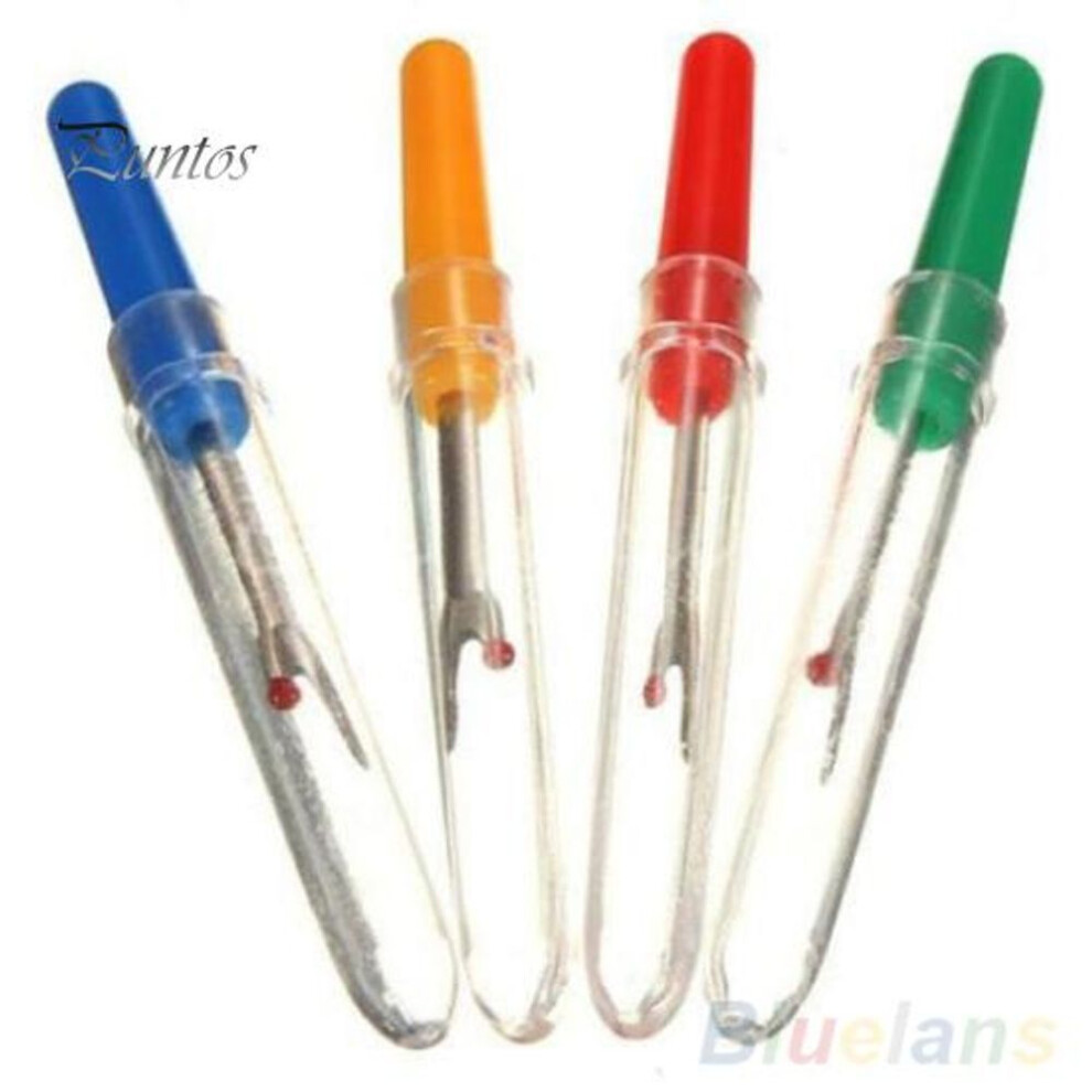 4pcs Plastic Handle Craft Thread Cutter Seam Knife Stitch Unpicker Sewing Tool