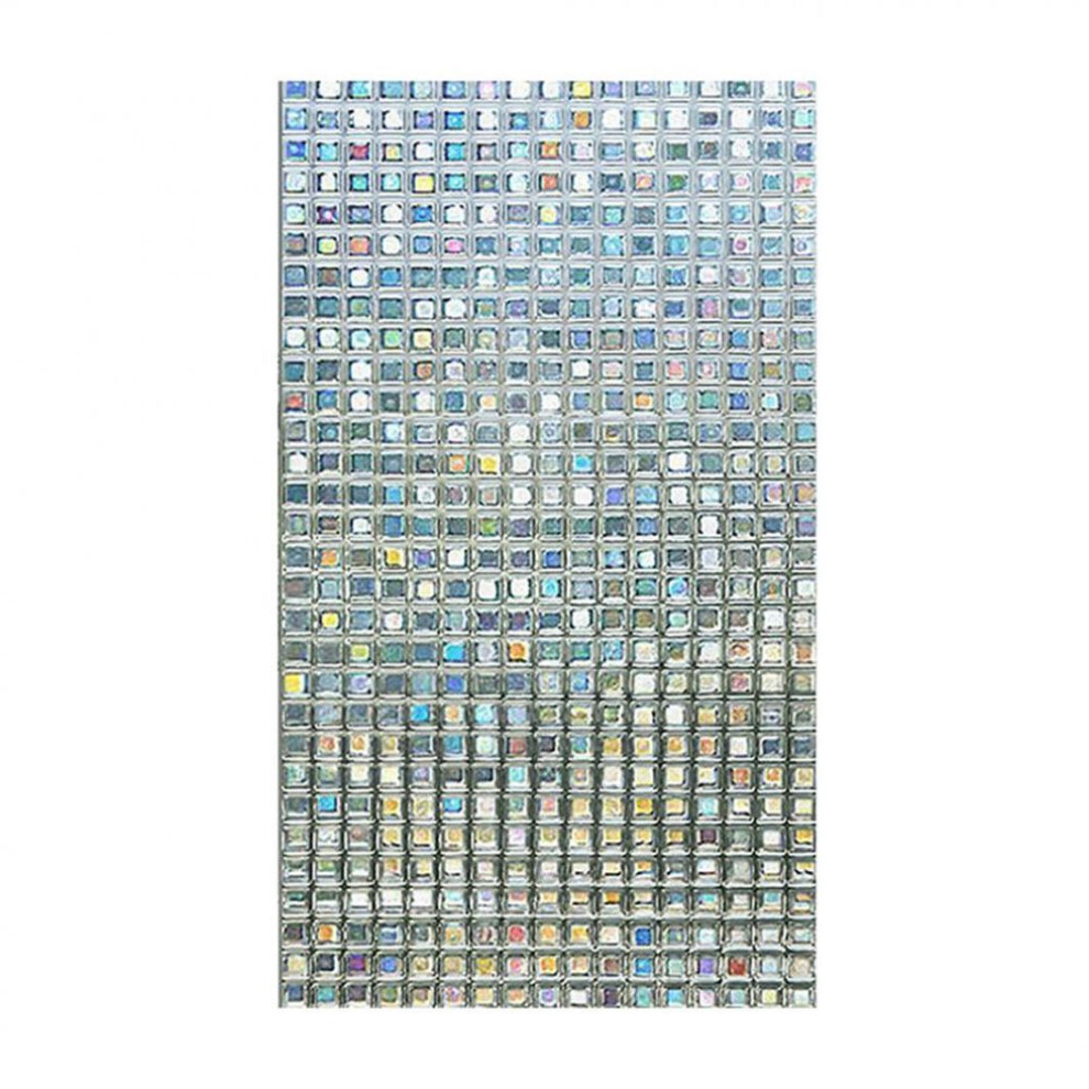 Ougeya Shop Static Cling Mosaic Colorful Square Stained Glass Window Door Glass Film Decor