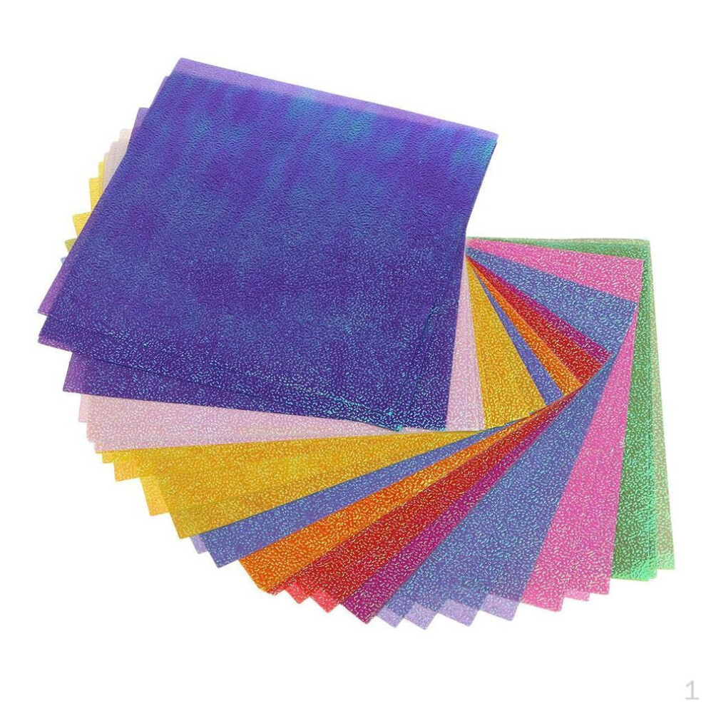 50pcs Square Folding Coloured Origami Dyed Paper Mixed Color Papers For Diy Gift Handmade Craft