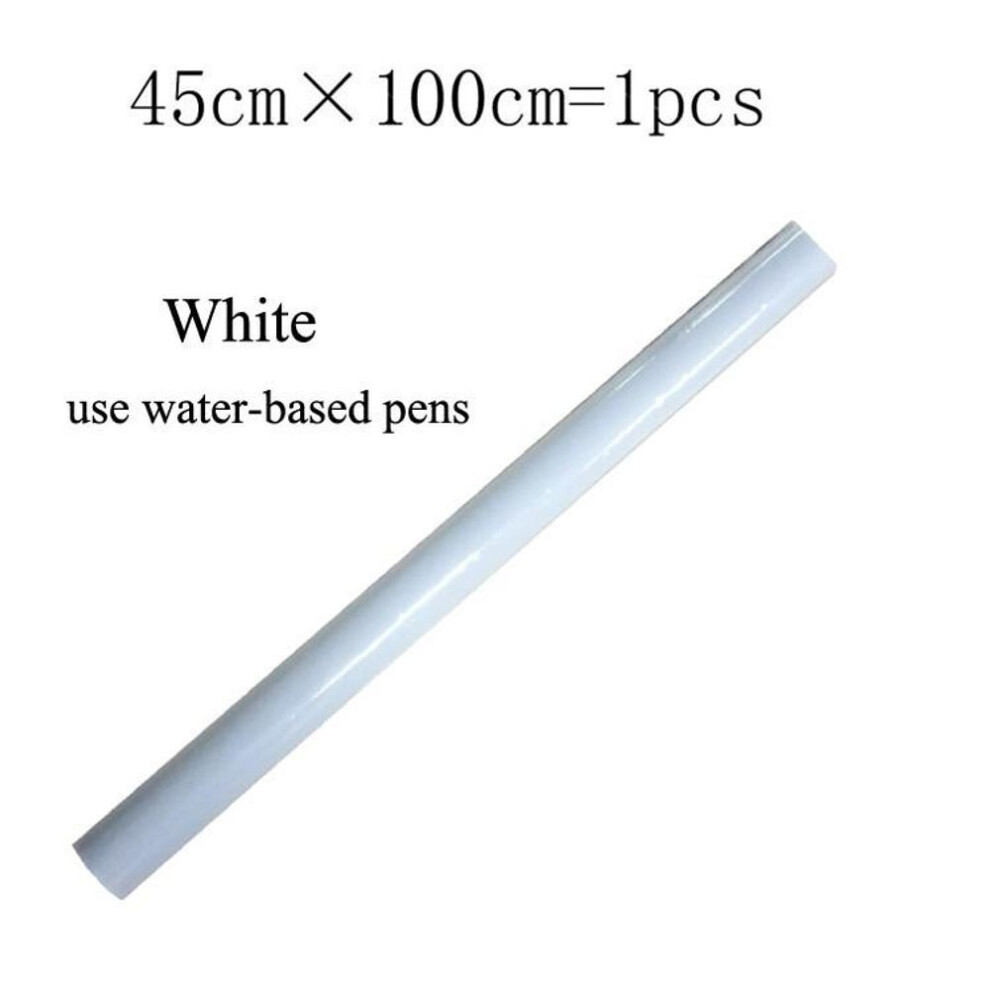 (white) Blackboard Stickers White Chalk Board Removable Pvc Draw Art Chalkboard Wall Sticker 45 X 100cm