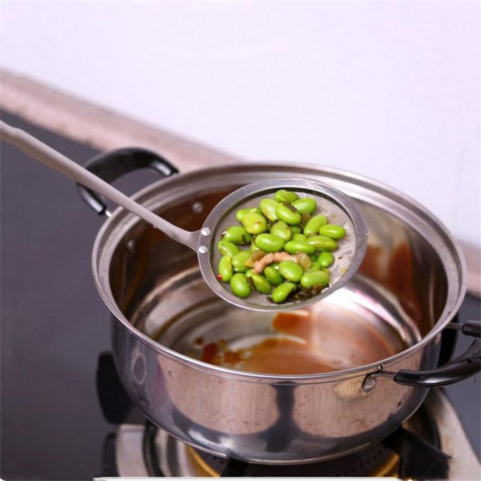 Useful Kitchen Stainless Steel Wire Fine Mesh Oil Strainer Flour Colander Sifter Sieve