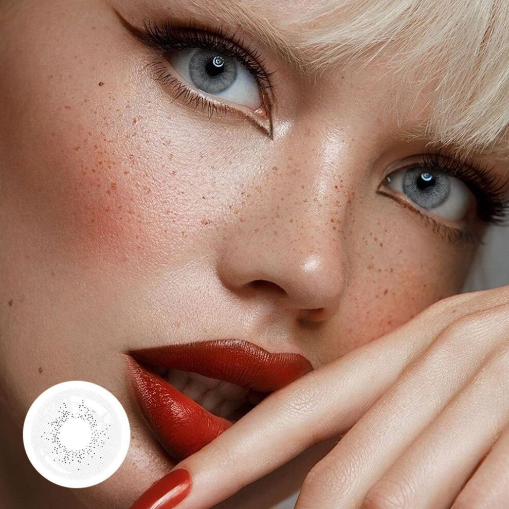 (FC107GY) Colored Lenses Party Crazy Color Enlarge Beautify Natural Looking Eye Makeup Colorful