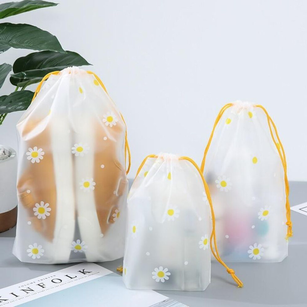 (yellow, 20x30cm-2pcs) 2pcs Cute Transparent Waterproof Travel Cosmetic Bag Women Makeup Case Bath Make Up Organizer Toiletry Wash Beauty Kit Storage Pouch