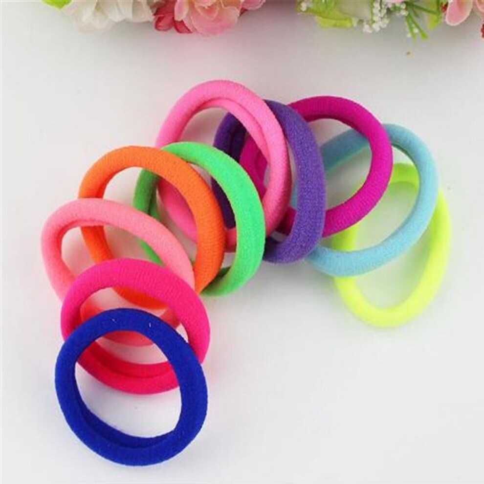 (multicolor) Women Girls Hair Band Ties Rope Ring Elastic Hairband Ponytail Holder