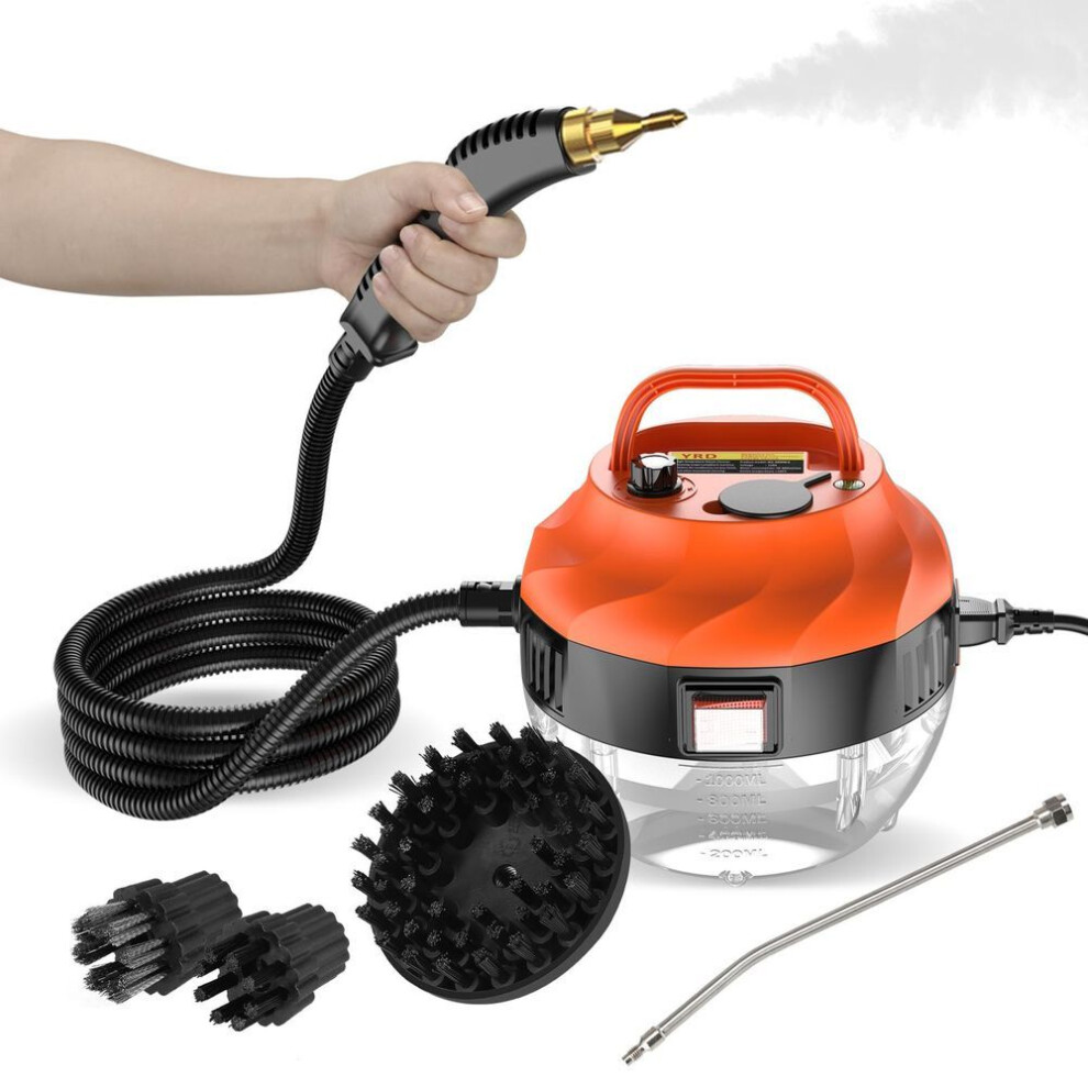 (black, AU Plug) 2500w Portable Handheld Steam Cleaner High Temperature Pressurized Steam Cleaning Machine With