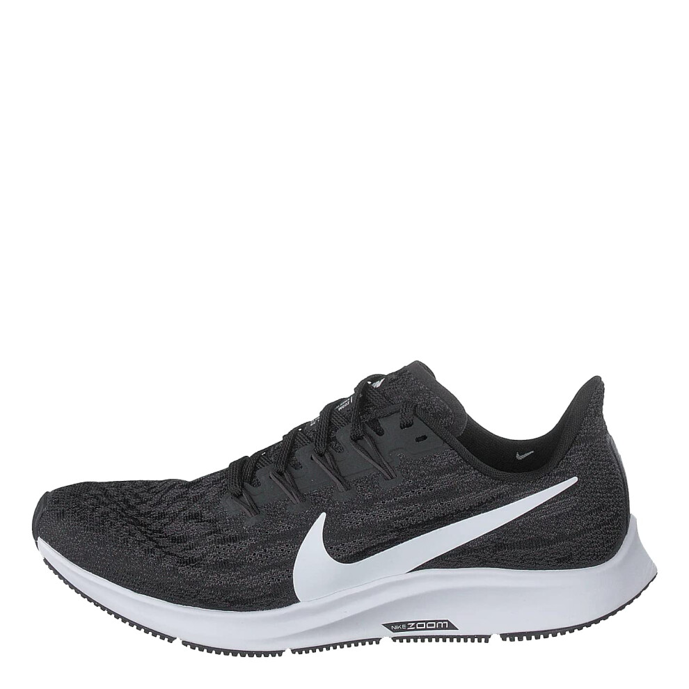 Nike Air Zoom Pegasus 36 Women's Running Shoe Black/White-Thunder Grey Size 10.5 Wide