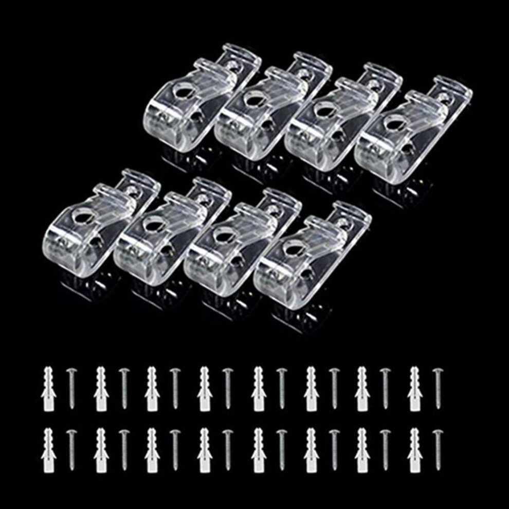 8 Pieces/Set P-Shaped Clips Hooks Useful Window Roller Shades Chain Cord