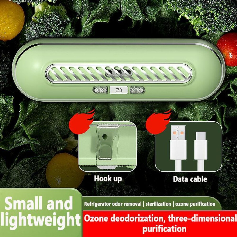 (green) Refrigerator Deodorizer Ozone Fruit And Vegetable Preservation Air Purifier Shoe Cabinet To Remove Odor