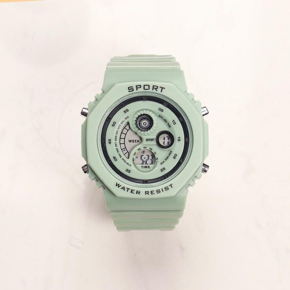 (green) Kids Sport Watches Waterproof Electronic Wristwatch Children Digital Watch for Boys Girls