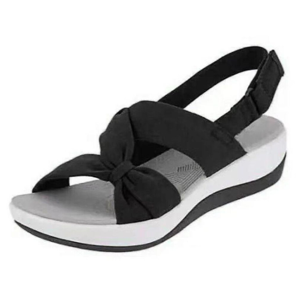 (black, 40) 2024 New Casual Sandals Thick Sole Women&apos;s Shoes Large 35-43 Sandals Women&apos;s Roman Simple Fish Mouth